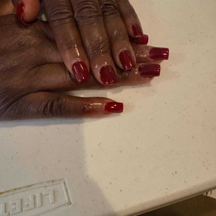 Recent nail set from @sn1yahs.nails
